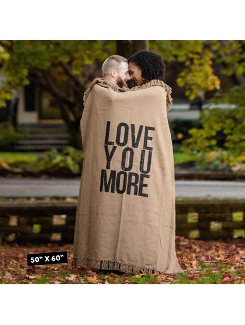Love You More large throw 50x60